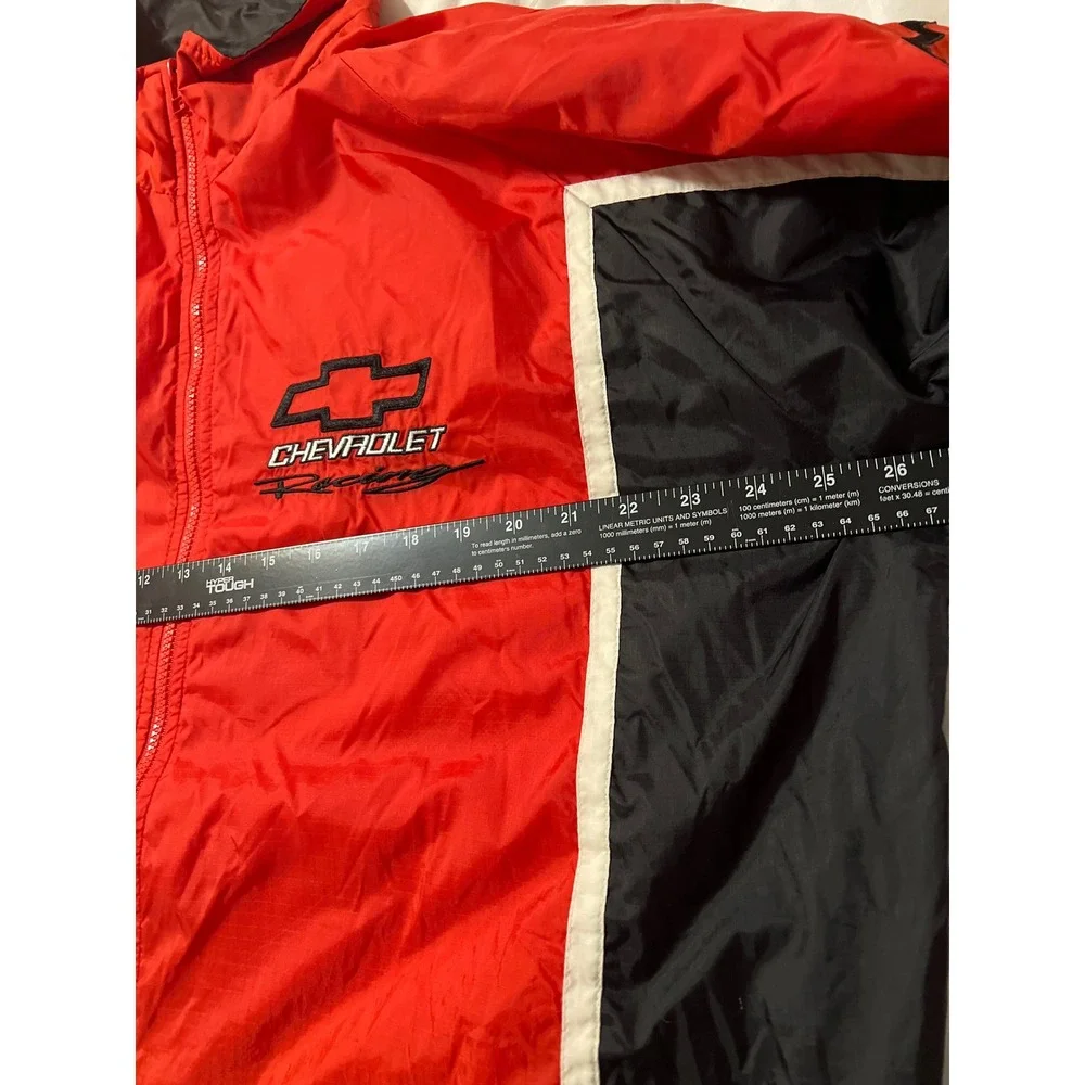 Racing Champions Chevrolet NASCAR Jacket‎ Mens XXL Red Black Excellent Vintage
